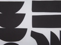 Conjunto De 2 Almofadas Preto E Branco 30 X 50 Cm Liriope