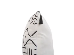 Conjunto De 2 Almofadas Preto E Branco 45 X 45 Cm Schefflera