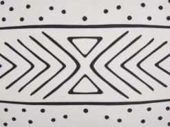 Conjunto De 2 Almofadas Preto E Branco 45 X 45 Cm Schefflera