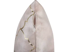 Conjunto De 2 Almofadas Rosas 45 X 45 Cm Alyssum