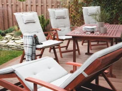 Conjunto De 6 Almofadas Taupe Para A Cadeira Toscana/Java