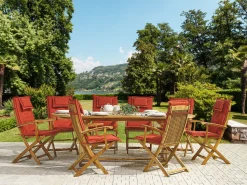 Conjunto De 8 Almofadas Terracota Para A Cadeira Maui