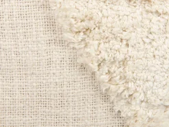 Conjunto De 2 Almofadas Tufadas Em Algodao Creme 45 X 45 Cm Avium