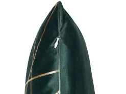 Conjunto De 2 Almofadas Verde Escuro 45 X 45 Cm Pinus