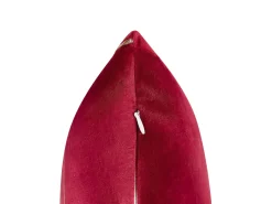 Conjunto De 2 Almofadas Vermelhas 45 X 45 Cm Pinus