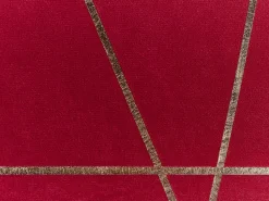 Conjunto De 2 Almofadas Vermelhas 45 X 45 Cm Pinus