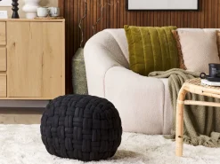 Conjunto De 2 Almofadas Verdes Com Pelo 45 X 45 Cm Pumila