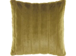 Conjunto De 2 Almofadas Verdes Com Pelo 45 X 45 Cm Pumila