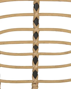 Conjunto De 8 Cadeiras De Jardim Em Rattan Cor Natural Pratello