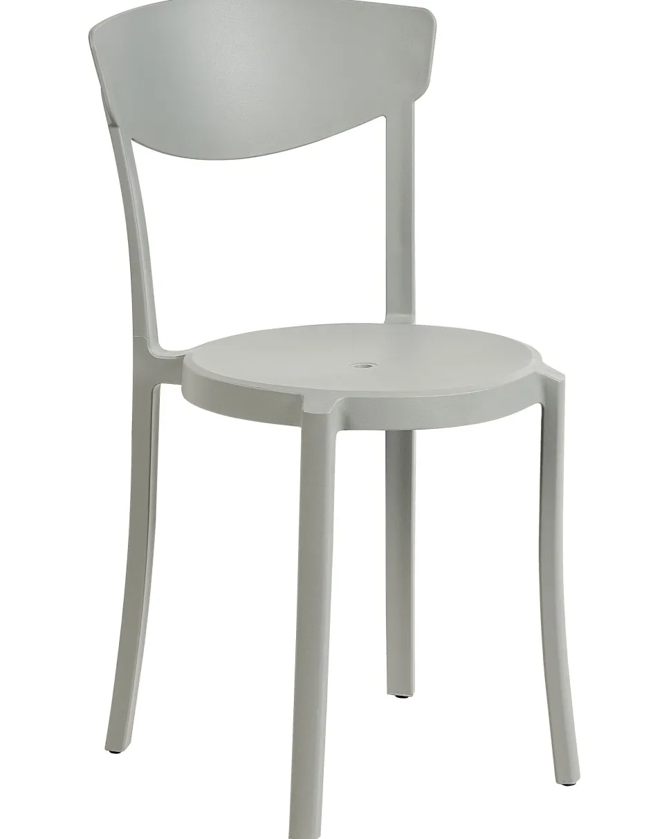 Conjunto De 8 Cadeiras De Jantar Cinzentas Claras Vieste