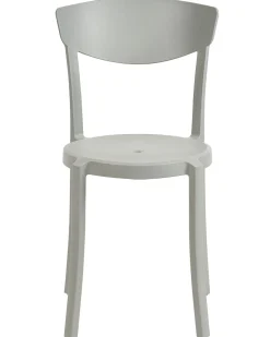 Conjunto De 8 Cadeiras De Jantar Cinzentas Claras Vieste