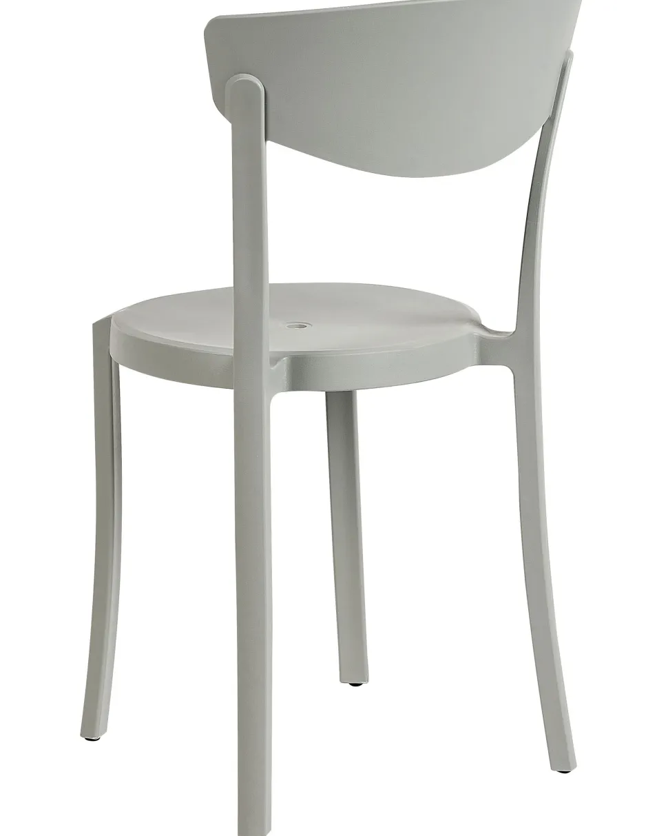 Conjunto De 8 Cadeiras De Jantar Cinzentas Claras Vieste