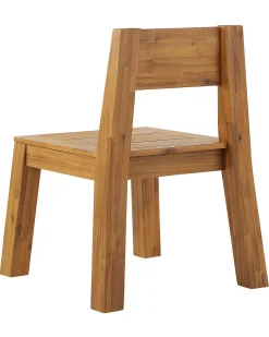 Conjunto De 4 Cadeiras De Jardim Em Madeira De Acacia Livorno