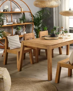 Conjunto De 2 Cadeiras De Jardim Em Madeira De Acacia Livorno