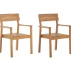 Conjunto De 2 Cadeiras Em Madeira De Acacia Clara Fornelli