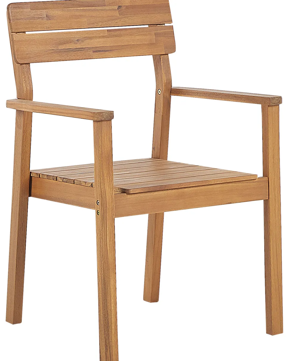 Conjunto De 2 Cadeiras Em Madeira De Acacia Clara Fornelli