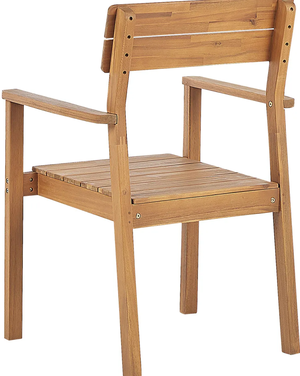 Conjunto De 2 Cadeiras Em Madeira De Acacia Clara Fornelli