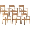 Conjunto De 6 Cadeiras Em Madeira De Acacia Clara Fornelli