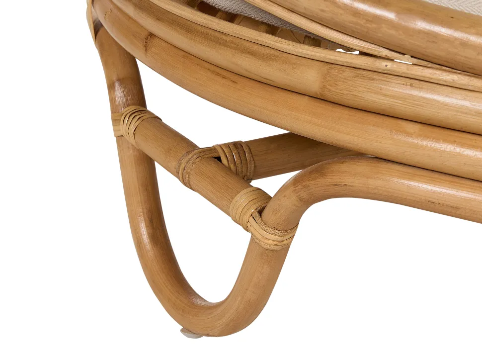 Conjunto De 2 Camas De Jardim Em Rattan Natural Rossano