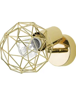 Conjunto De 2 Candeeiros De Parede Dourados Chenab