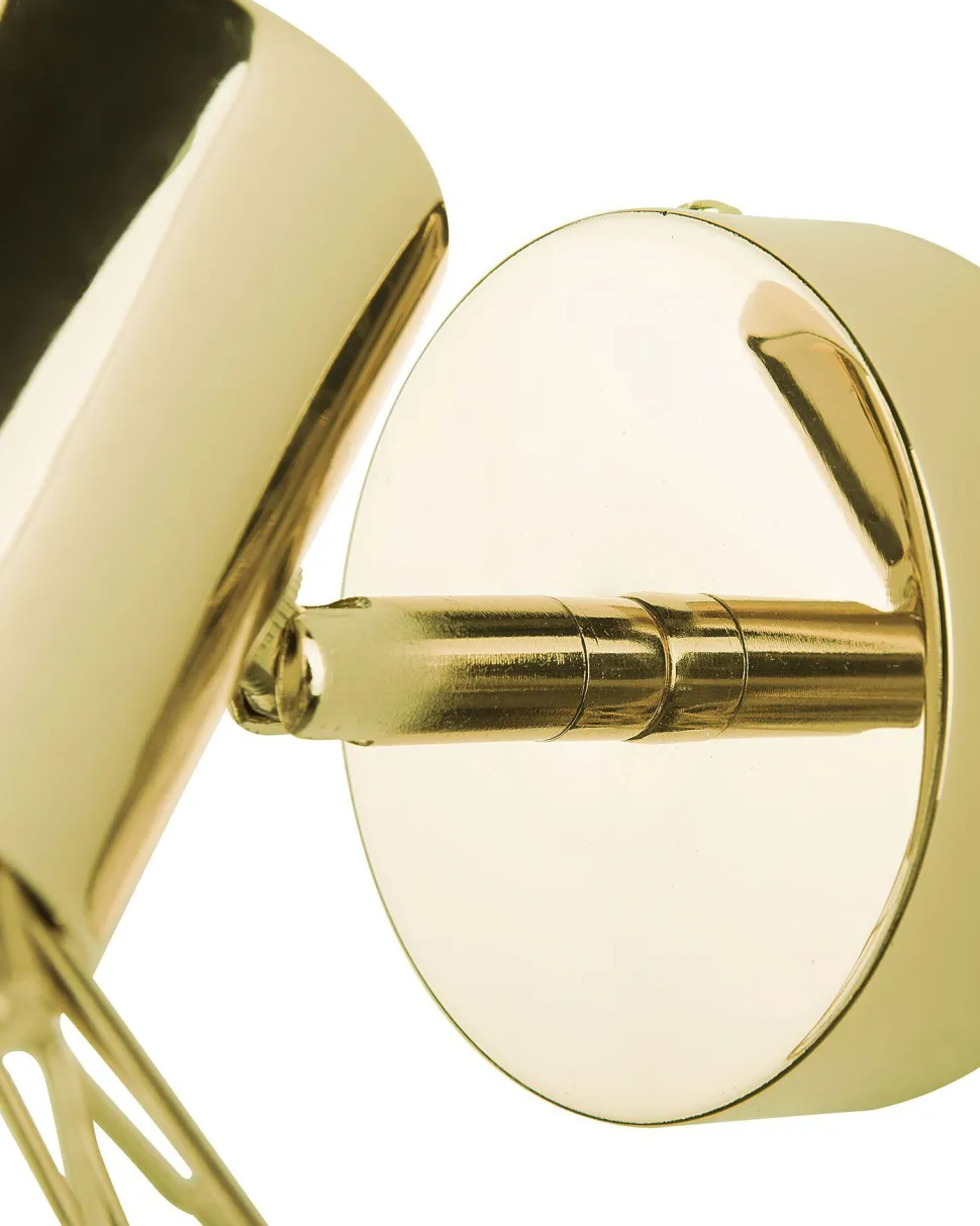 Conjunto De 2 Candeeiros De Parede Dourados Chenab