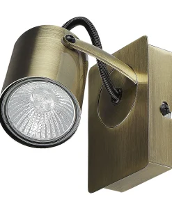 Conjunto De 2 Candeeiros De Parede Em Metal Cor De Bronze Klip