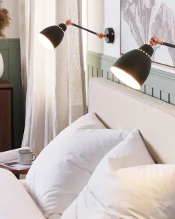 Conjunto De 2 Candeeiros De Parede Cinzento Grafite Mississippi M