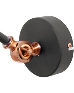 Conjunto De 2 Candeeiros De Parede Cinzento Grafite Mississippi M