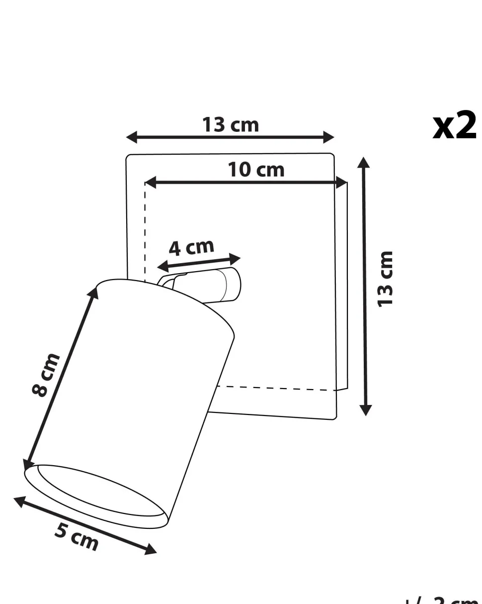 Conjunto De 2 Candeeiros De Parede Dourados Tigris