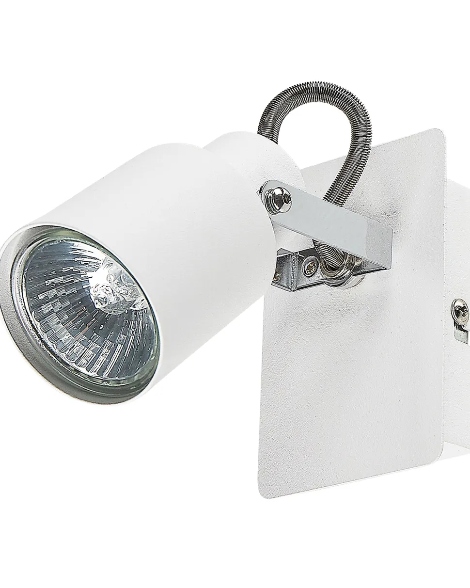 Conjunto De 2 Candeeiros De Parede Em Metal Branco Bonte