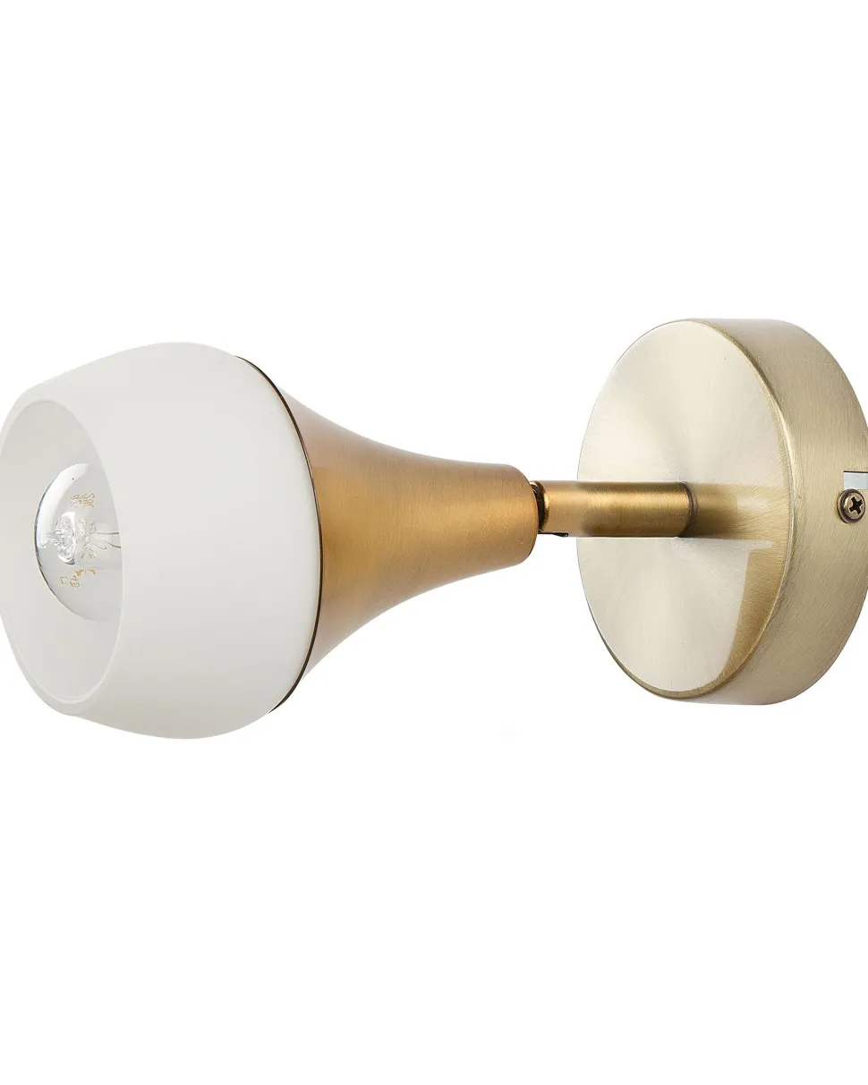 Conjunto De 2 Candeeiros De Parede Dourados Antler I