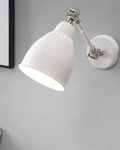 Conjunto De 2 Candeeiros De Parede Branco E Prateado Mississippi M