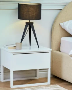 Conjunto De 2 Candeeiros De Mesa Pretos Stiletto