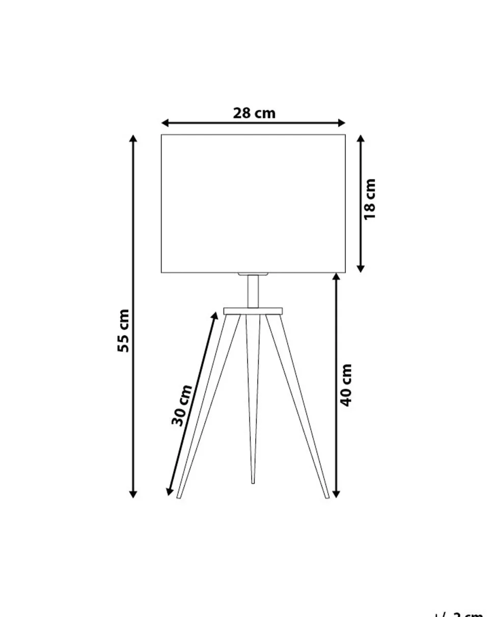 Conjunto De 2 Candeeiros De Mesa Pretos Stiletto
