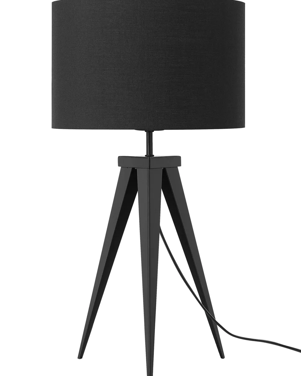 Conjunto De 2 Candeeiros De Mesa Pretos Stiletto