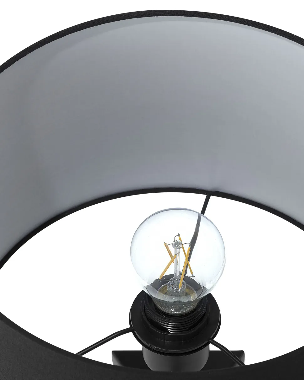 Conjunto De 2 Candeeiros De Mesa Pretos Stiletto