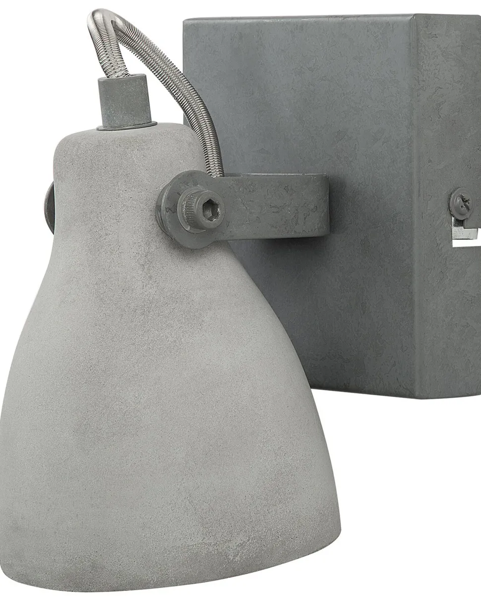 Conjunto De 2 Candeeiros De Parede Em Betao Cinzento Mistago I