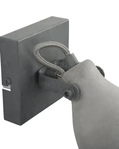 Conjunto De 2 Candeeiros De Parede Em Betao Cinzento Mistago I