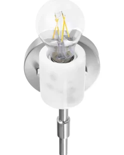 Conjunto De 2 Candeeiros De Parede Em Metal Cromado Armeria