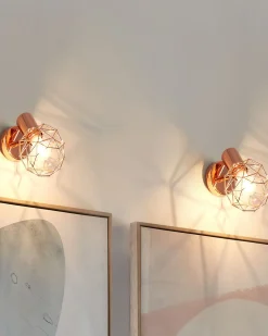 Conjunto De 2 Candeeiros De Parede Cobre Chenab