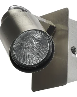 Conjunto De 2 Candeeiros De Parede Em Metal Prateado Bonte