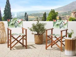 Conjunto De 2 Capas Multicolor Motivo Tucano Para Cadeiras Cine