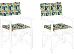 Conjunto De 2 Capas Multicolor Motivo Geometrco Para Cadeiras Cine