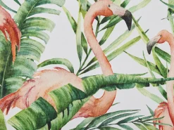 Conjunto De 2 Capas Multicolor Motivo Flamingo Para Cadeiras Cine