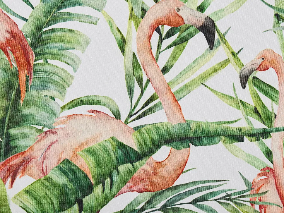 Conjunto De 2 Capas Multicolor Motivo Flamingo Para Cadeiras Cine