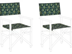 Conjunto De 2 Capas Verde Escuro Motivo Oliveira Para Cadeiras Cine