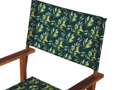 Conjunto De 2 Capas Verde Escuro Motivo Oliveira Para Cadeiras Cine