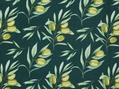 Conjunto De 2 Capas Verde Escuro Motivo Oliveira Para Cadeiras Cine