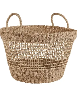 Conjunto De 2 Cestas Em Fibra De Algas Cor Natural Arowana