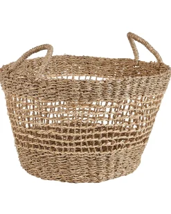 Conjunto De 2 Cestas Em Fibra De Algas Cor Natural Arowana